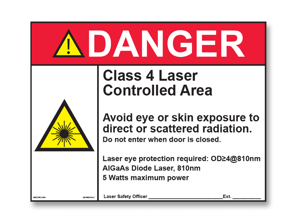 Laser Safety Sign - amdlasers