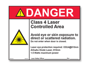 Laser Safety Sign - amdlasers