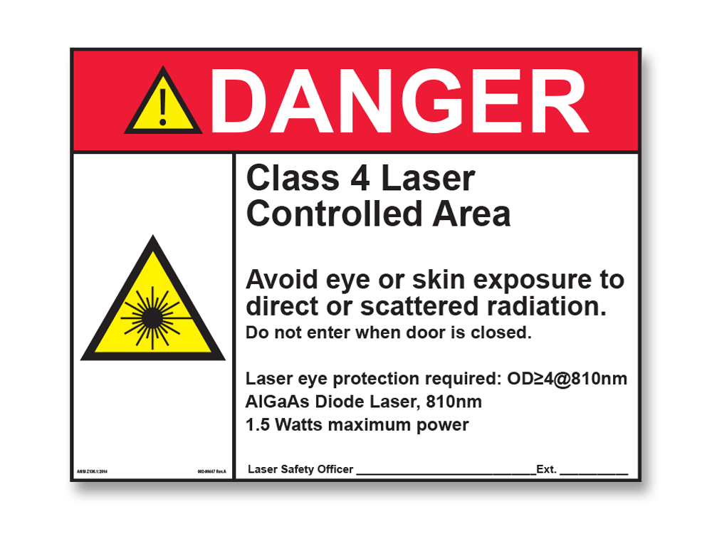 Laser Safety Sign amdlasers