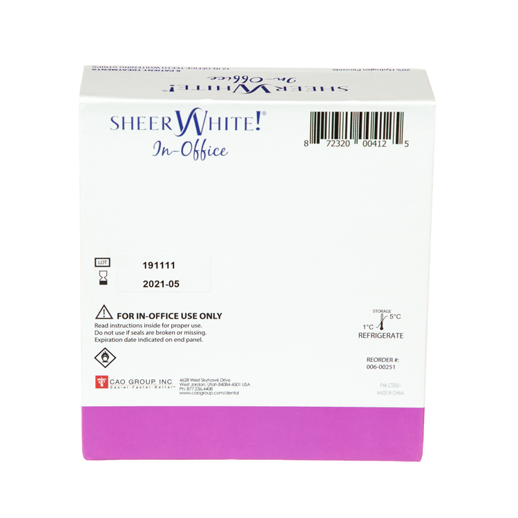 Sheer White! In-Office Whitening Strips